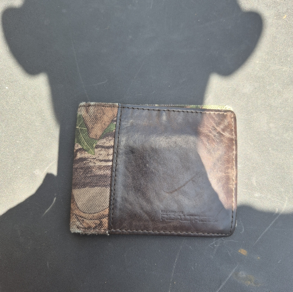 Men's Camouflage and Brown Leather Wallet